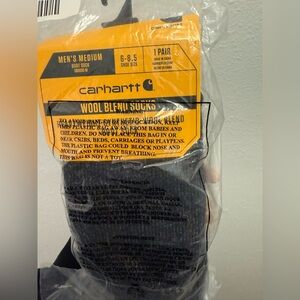 Carhartt Heavyweight Black Wool Blend Socks